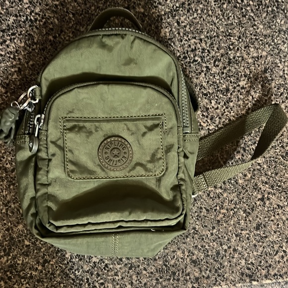 Kipling Green Mini Covertible Backpack - Picture 2 of 8